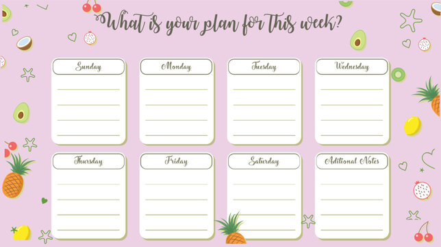 Printable Weekly Plan,Cute Printable Planner Templates, Weekly Schedule, To-Do List & Agenda Pages, Minimalist Calendar & Organizer Set – Aesthetic Weekly and Daily Planning Sheets, Floral Stationery
