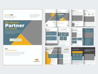 Corporate brochure template design for your business