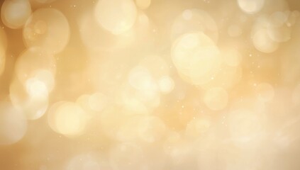 Obraz premium Soft Golden Bokeh Background with Shimmering Light Effects