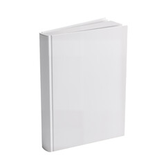 Naklejka premium Blank White Hardcover Book – Minimalist, Versatile Mockup for Design and Branding Concepts