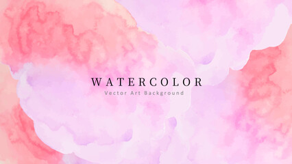 水彩テクスチャのやさしいベクター背景