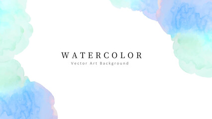 水彩テクスチャのやさしいベクター背景