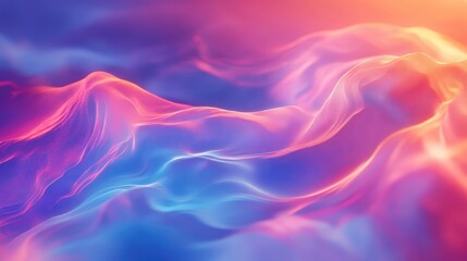 Flowing abstract energy waves creating vibrant light background