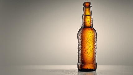 ビール瓶が主役となる、シンプルでスタジオライクな全体シーン