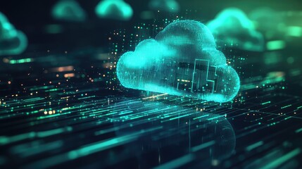 Cloud computing data network storage technology background