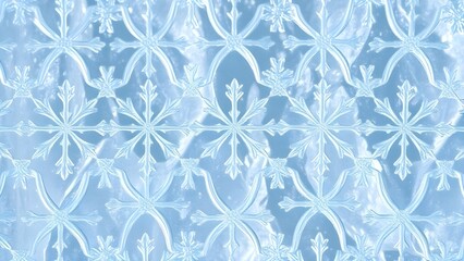 Fototapeta premium 화이트 하늘색 블루 눈송이 패턴 일러스트 illustration of white light blue snowflake pattern
