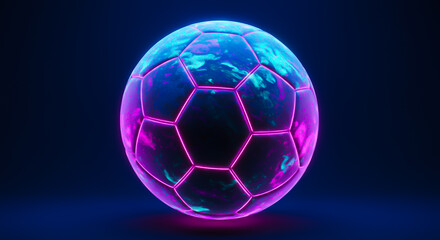Fototapeta premium soccer ball on dark background