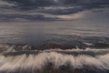 Seascape on the Polish Baltic Sea
