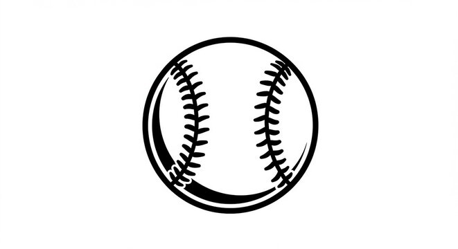 baseball ball isolated on white