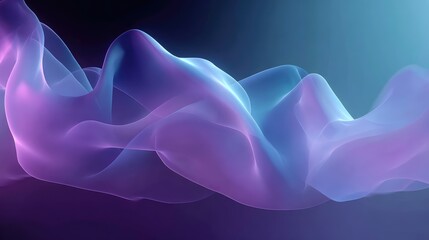 Obraz premium Dynamic light waves creating ethereal colorful flowing background