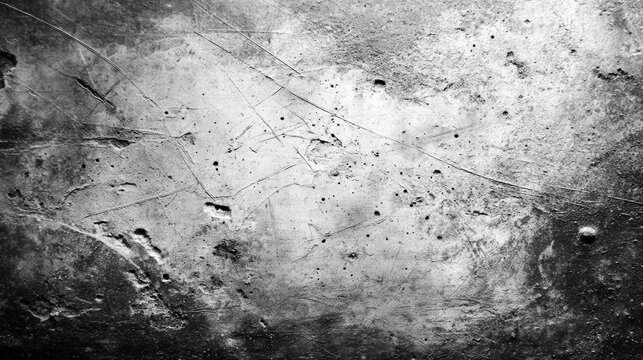 Grunge overlay effect with scratch and dust on black background, retro noisy grain dust texture for film or photo overlay, distressed texture background, abstract high quality texture