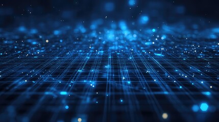 Digital network grid connecting big data points