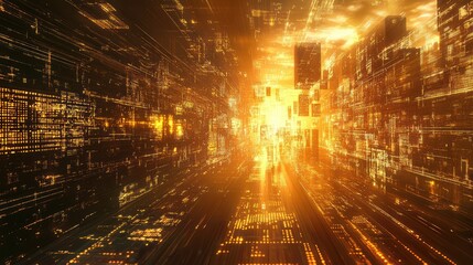 Digital city grid computing data network information highway