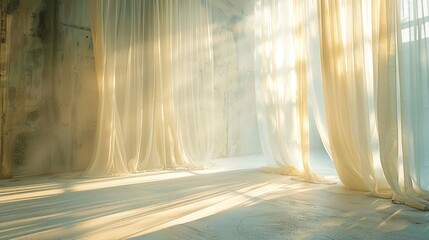 Tranquil Interior Setting Enhanced by Gentle Rays of Warm Natural Light