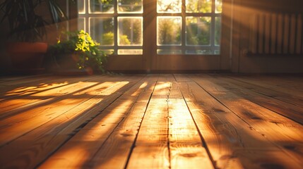 Soft Radiant Light Entering a Calm Home Interior Creating a Serene Environment