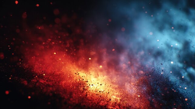 Red, blue and black grunge texture, distressed grain noisy film - Powered by Adobe