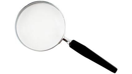 Magnifying Glass on isolated Background, Close-Up Inspection Tool, Sleek Optical Lens Design, magnifying glass png, png of magnifying glass, 