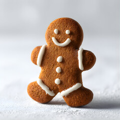 Gingerbread Man with Icing Decoration 