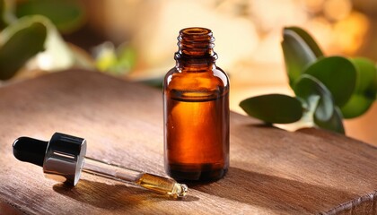 Amber Essential Oil Dropper Bottle