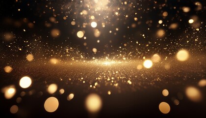 Sparkling Particles Create A Dreamy Atmosphere In A Dark Setting