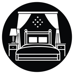 bedroom vector icon