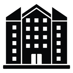 apartment building vector icon