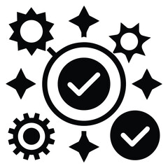 a smaller set of quality control icons  but very c