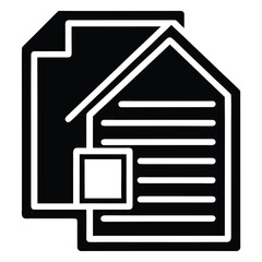 mortgage   loan document vector icon