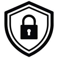 home security  lock   shield  vector icon