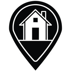 home address  map   street  vector icon
