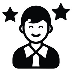 customer   client  happy  vector icon