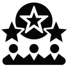 client review   rating  stars  vector icon