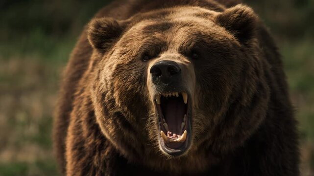 Brown Bear Catching Fish in the Rapids [4K]