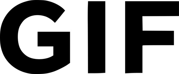 gif glyph vector flat icon
