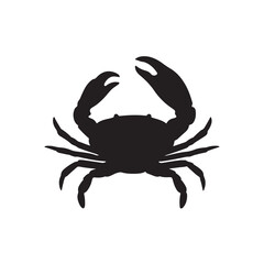 set of crab vector illustration on white background
