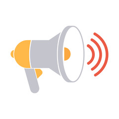 Digital Marketing Megaphone Icon, Simple Icon Vector Design, best used for presentation, application, web and banner