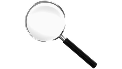 Magnifying Glass on isolated Background, Close-Up Inspection Tool, Sleek Optical Lens Design, magnifying glass png, png of magnifying glass, 