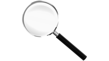 Magnifying Glass on isolated Background, Close-Up Inspection Tool, Sleek Optical Lens Design, magnifying glass png, png of magnifying glass, 