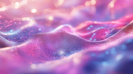 Wavy particle field creating digital abstract background