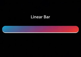 Gradient Linear Bar Design - Modern Progress Indicator with Smooth Color Transition.