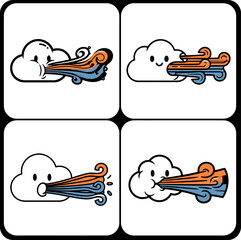 Cute snowman characters with scarves and hats,  Funny winter snowmen with carrot noses,  Playful snow characters for holiday themes