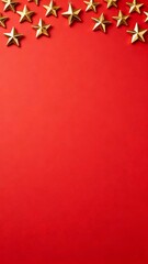 Golden stars arrange