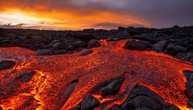 The Surface Of The Lava