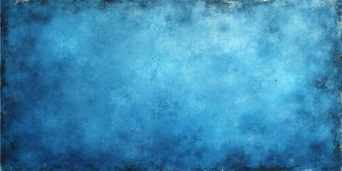 Obraz premium Dark blue vintage aged paper texture with rough grunge wall pattern backdrop design
