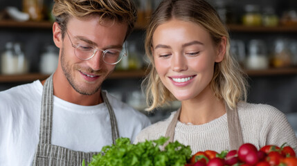 Happy together, Roommates cooking dinner together in a cozy apartment, enjoying a shared meal experience.