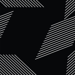 Abstract Geometric Diagonal Lines on Black