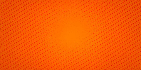 Orange striped textile fabric surface texture with closeup detail