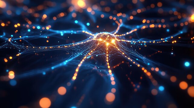 Neural network forming connections and processing digital data