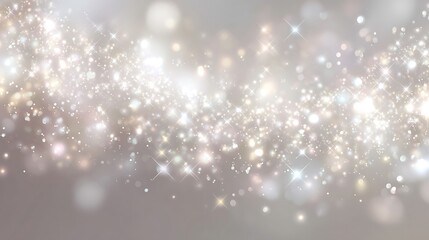Elegant silver glitter sparkles background for festive and celebration designs