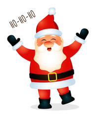  santa illustration isolated